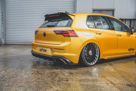 Maxton Design Heck Ansatz Flaps Diffusor passend für VW Golf 8  schwarz Hochglanz
