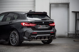 Maxton Design Diffusor Heck Ansatz passend für V.1 BMW 1er F40 M-Paket/ M135i schwarz Hochglanz