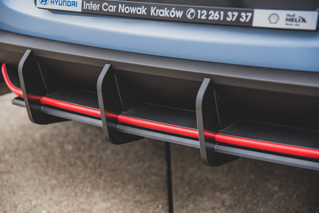 Maxton Design Robuste Racing Heckschürze passend für V.1 Hyundai I30 N Mk3 Hatchback