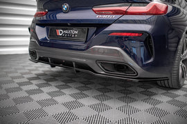 Maxton Design Mittlerer Diffusor Heck Ansatz DTM Look für BMW 8 Gran Coupe M-Paket G16 schwarz Hochglanz