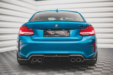 Laden Sie das Bild in den Galerie-Viewer, Maxton Design Diffusor Heck Ansatz für BMW M2 F87 schwarz Hochglanz