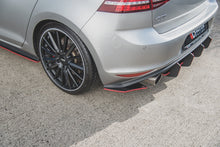 Laden Sie das Bild in den Galerie-Viewer, Maxton Design Heck Ansatz Flaps Diffusor passend für V.2 VW Golf 7 GTI