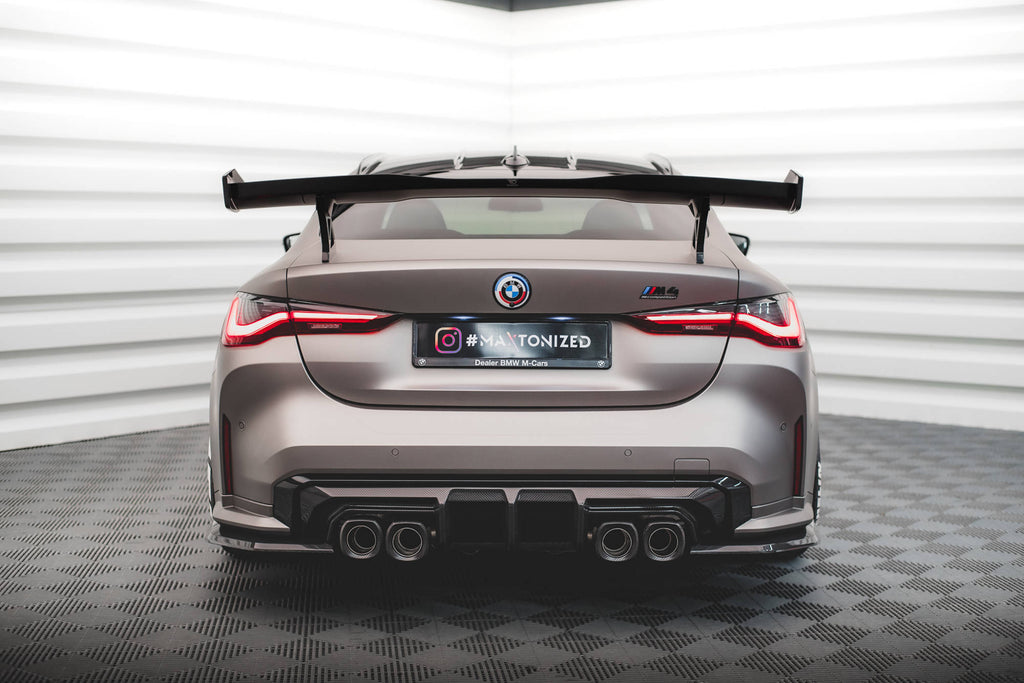 Maxton Design Carbon Fiber Heck Ansatz Flaps Diffusor für BMW M4 G82
