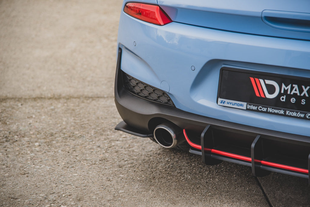 Maxton Design Robuster Racing Heck Ansatz Flaps Diffusor passend für Hyundai I30 N Mk3 Hatchback