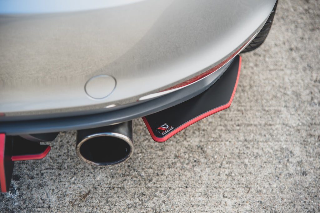 Maxton Design Heck Ansatz Flaps Diffusor passend für V.2 VW Golf 7 GTI