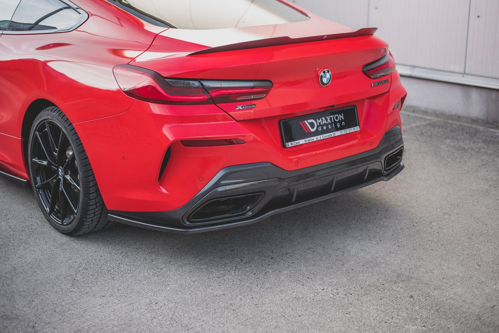 Maxton Design Mittlerer Diffusor Heck Ansatz passend für Bmw M850i G15 schwarz Hochglanz