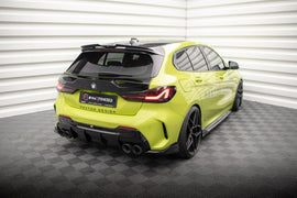 Maxton Design Heck Ansatz Flaps Diffusor V.6 für BMW 1er F40 M-Paket/ M135i schwarz Hochglanz