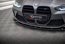 Laden Sie das Bild in den Galerie-Viewer, Maxton Design Front Ansatz V.3 für BMW M4 G82 / M3 G80 schwarz Hochglanz