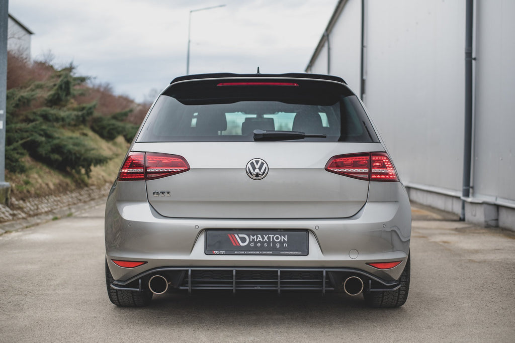 Maxton Design Robuster Racing Heck Ansatz Flaps Diffusor passend für L + R V.1 VW Golf 7 GTI