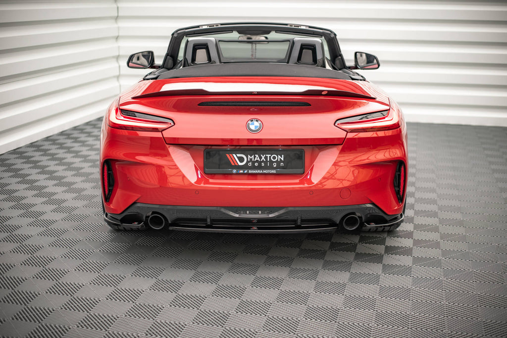 Maxton Design Mittlerer Diffusor Heck Ansatz für BMW Z4 M-Paket G29 schwarz Hochglanz