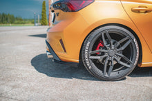 Laden Sie das Bild in den Galerie-Viewer, Maxton Design Heck Ansatz Flaps Diffusor passend für V.2 Ford Focus ST Mk4  schwarz Hochglanz