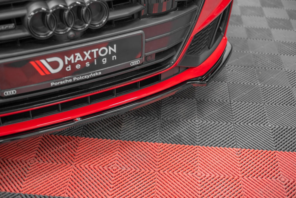 Maxton Design Front Ansatz passend für V.1 Audi A7 C8 S-Line schwarz Hochglanz