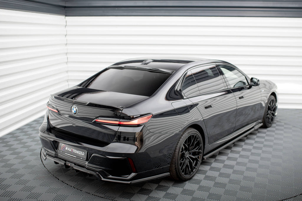 Maxton Design Heckscheiben Spoiler für BMW 7 M-Paket / M760e G70 schwarz Hochglanz