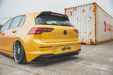 Laden Sie das Bild in den Galerie-Viewer, Maxton Design Mittlerer Diffusor Heck Ansatz passend für VW Golf 8 schwarz Hochglanz
