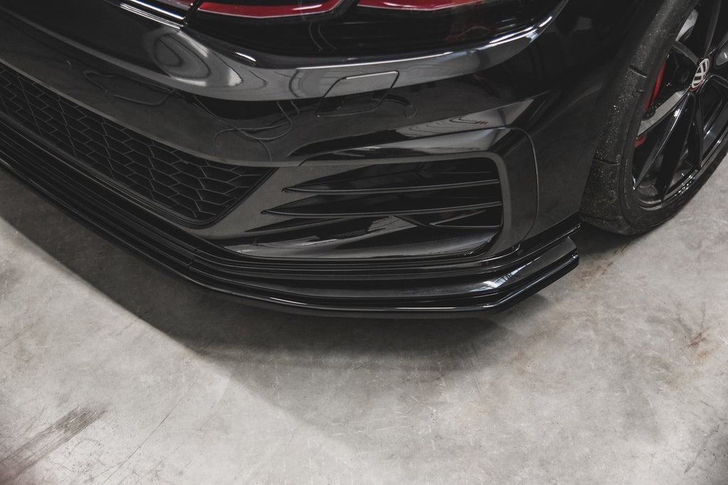Maxton Design Front Ansatz passend für VW Golf 7 GTI TCR  schwarz Hochglanz