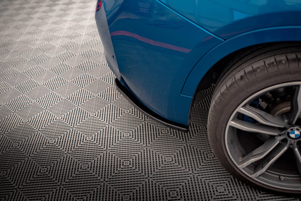 Maxton Design Heck Ansatz Flaps Diffusor für BMW X6 M F86 schwarz Hochglanz