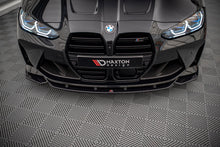 Laden Sie das Bild in den Galerie-Viewer, Maxton Design Front Ansatz V.2 für BMW M4 G82 / M3 G80 schwarz Hochglanz