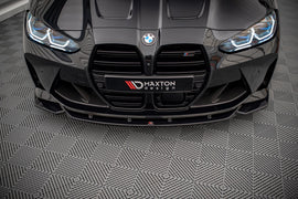 Maxton Design Front Ansatz V.2 für BMW M4 G82 / M3 G80 schwarz Hochglanz