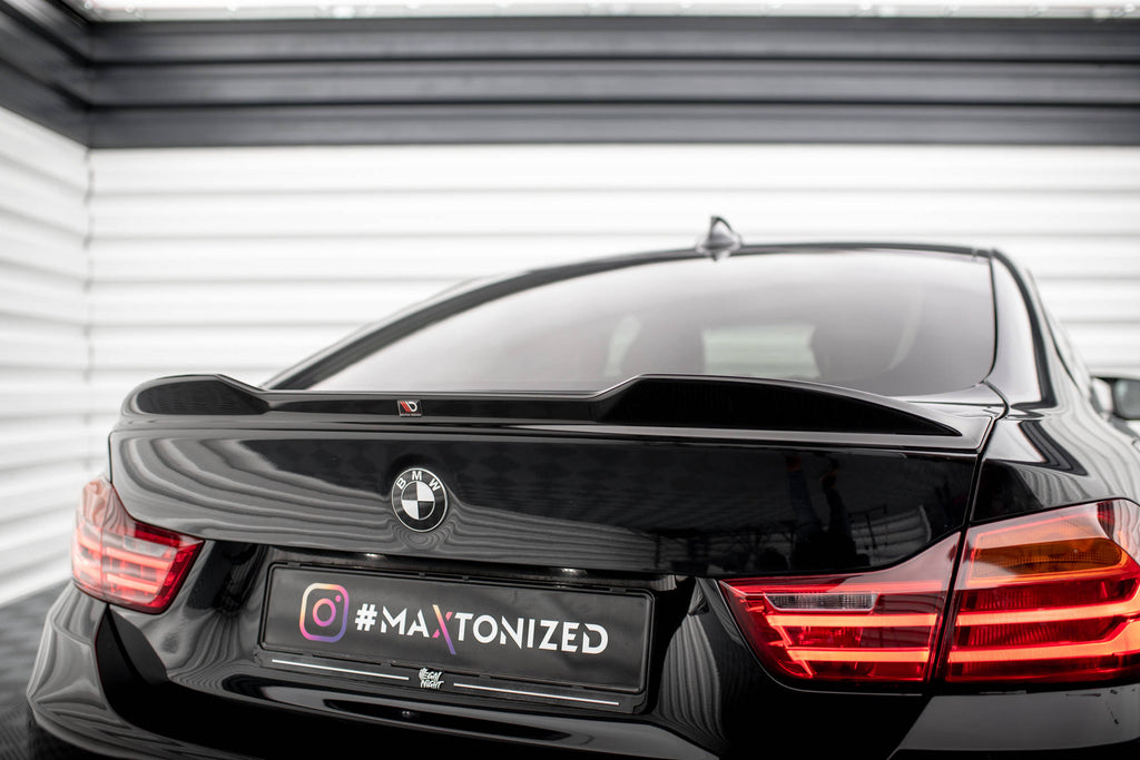 Maxton Design Spoiler CAP für 3D BMW 4er Gran Coupe F36 schwarz Hochglanz