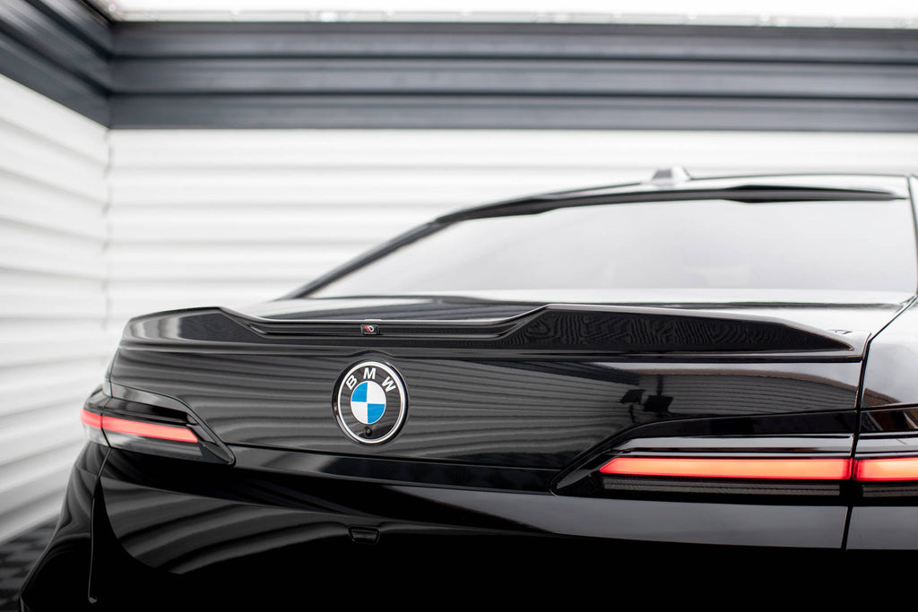 Maxton Design Spoiler CAP für 3D BMW 7 M-Paket / M760e G70 schwarz Hochglanz