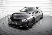 Laden Sie das Bild in den Galerie-Viewer, Maxton Design Street Pro Front Ansatz für +Flaps für + Flaps BMW 4er Gran Coupe F36 schwarz Hochglanz