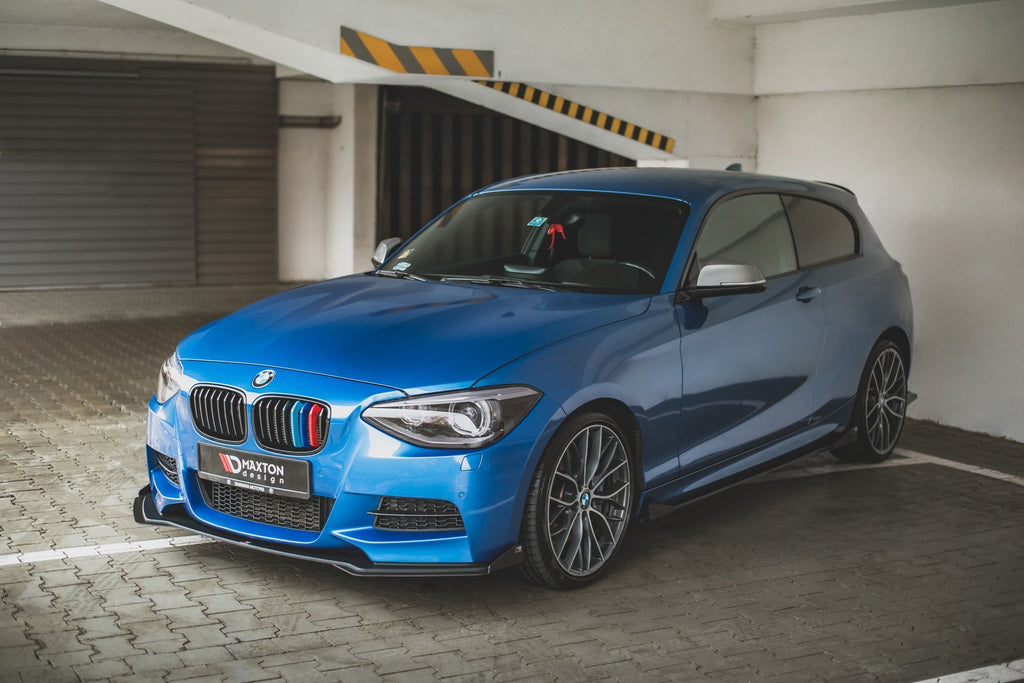 Maxton Design Flaps BMW M135i F20 schwarz Hochglanz