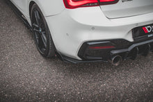 Laden Sie das Bild in den Galerie-Viewer, Maxton Design Robuste Racing Heck Ansatz Flaps Diffusor V.3 +Flaps für BMW 1er M140i  schwarz Hochglanz