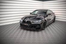 Laden Sie das Bild in den Galerie-Viewer, Maxton Design Front Ansatz V.2 für BMW M4 G82 / M3 G80 schwarz Hochglanz