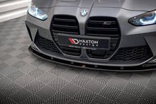 Laden Sie das Bild in den Galerie-Viewer, Maxton Design Front Ansatz V.1 für BMW M4 G82 / M3 G80 schwarz Hochglanz