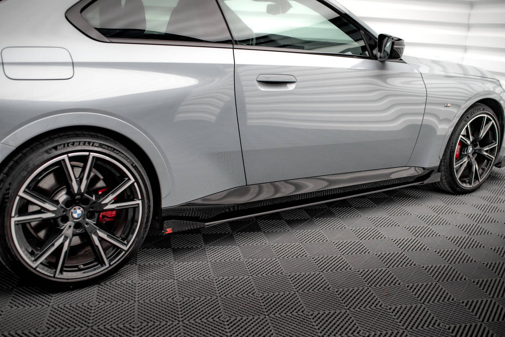 Maxton Design Side Flaps BMW 2 Coupe M-Paket / M240i G42 schwarz Hochglanz