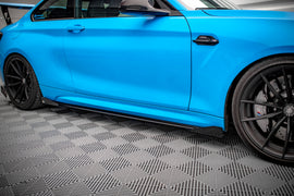 Maxton Design Side Flaps BMW M2 F87 schwarz Hochglanz