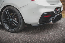 Laden Sie das Bild in den Galerie-Viewer, Maxton Design Robuste Racing Heck Ansatz Flaps Diffusor V.3 +Flaps für BMW 1er M140i  schwarz Hochglanz