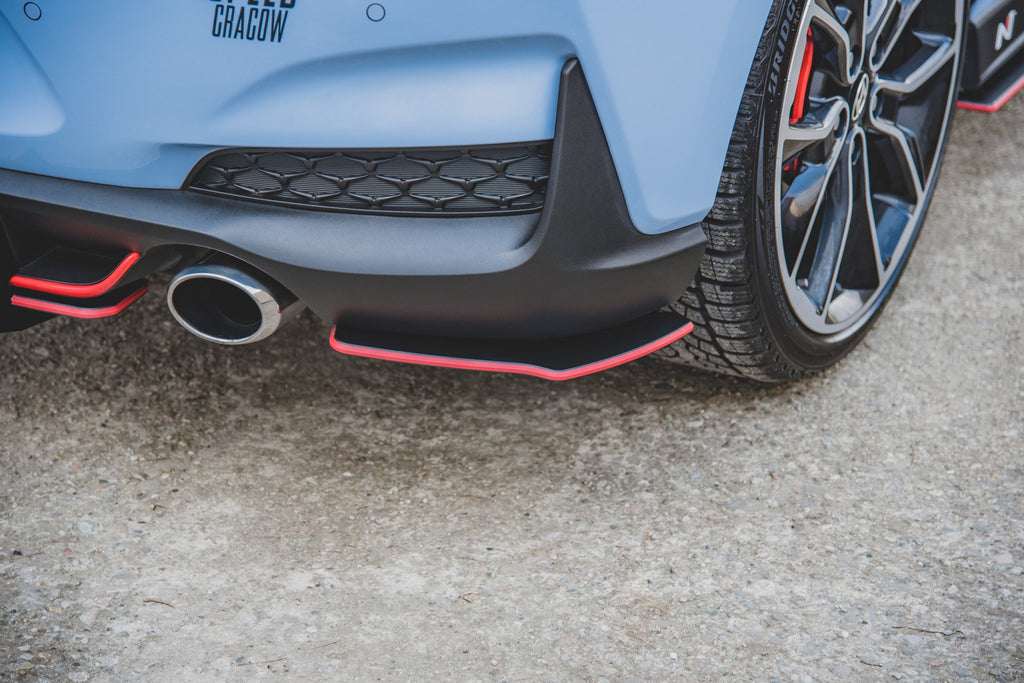 Maxton Design Robuster Racing Heck Ansatz Flaps Diffusor passend für Hyundai I30 N Mk3 Hatchback