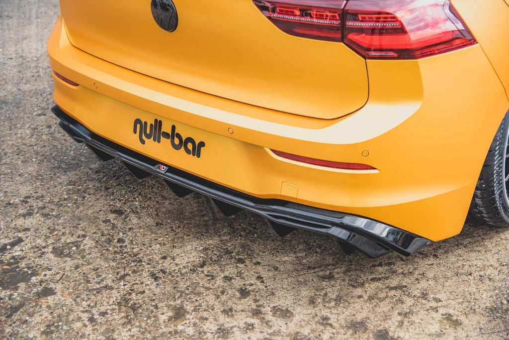 Maxton Design Diffusor Heck Ansatz passend für VW Golf 8 schwarz Hochglanz