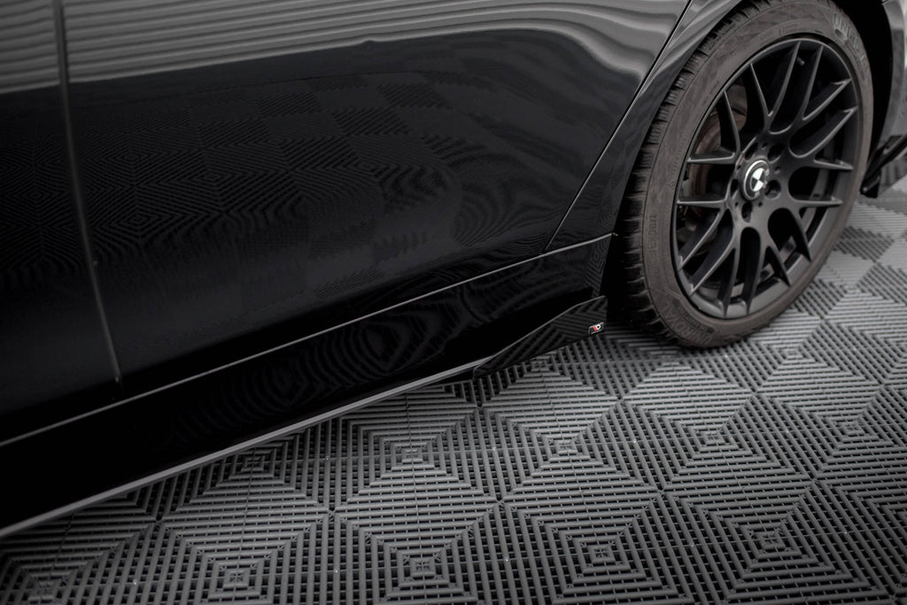 Maxton Design Side Flaps BMW 4er Gran Coupe F36 schwarz Hochglanz