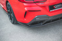 Laden Sie das Bild in den Galerie-Viewer, Maxton Design Mittlerer Diffusor Heck Ansatz passend für Bmw M850i G15 schwarz Hochglanz