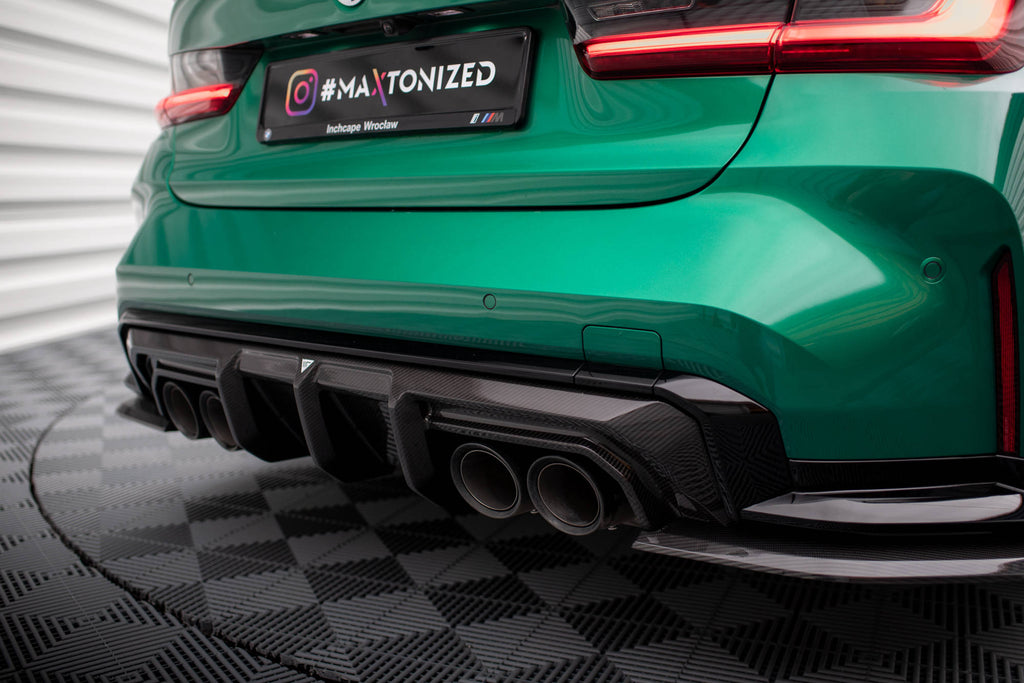 Maxton Design Carbon Fiber Diffusor Heck Ansatz für BMW M4 G82  / M3 G80
