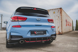 Maxton Design Robuste Racing Heckschürze passend für V.1 Hyundai I30 N Mk3 Hatchback