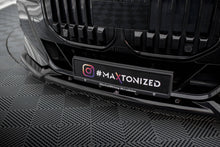 Laden Sie das Bild in den Galerie-Viewer, Maxton Design Front Ansatz V.2 für BMW 7 M-Paket / M760e G70 schwarz Hochglanz