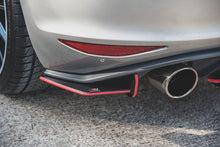 Laden Sie das Bild in den Galerie-Viewer, Maxton Design Robuster Racing Heck Ansatz Flaps Diffusor passend für L + R V.1 VW Golf 7 GTI