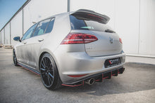 Laden Sie das Bild in den Galerie-Viewer, Maxton Design Robuster Racing Heck Ansatz Flaps Diffusor passend für L + R V.1 VW Golf 7 GTI