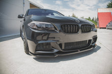 Laden Sie das Bild in den Galerie-Viewer, Maxton Design Front Ansatz V.4 für BMW 5er F10/F11 M-Paket schwarz Hochglanz