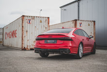 Laden Sie das Bild in den Galerie-Viewer, Maxton Design Diffusor Heck Ansatz passend für Audi A7 C8 S-Line schwarz Hochglanz