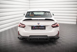 Maxton Design Street Pro Heck Ansatz Flaps Diffusor +Flaps für BMW 2 Coupe M-Paket G42 schwarz Hochglanz