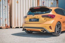 Laden Sie das Bild in den Galerie-Viewer, Maxton Design Heck Ansatz Flaps Diffusor passend für V.2 Ford Focus ST Mk4  schwarz Hochglanz