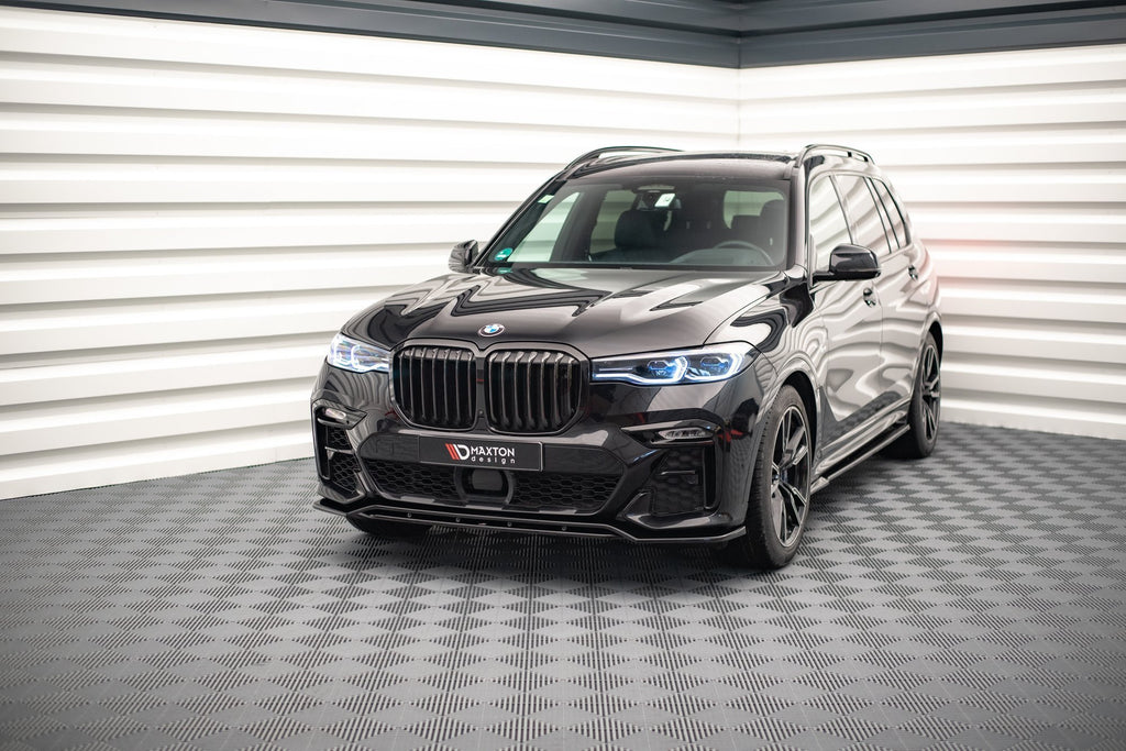 Maxton Design Front Ansatz V.1 für BMW X7 M G07 schwarz Hochglanz