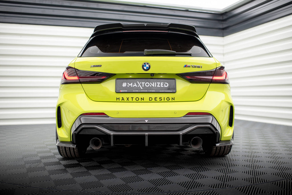 Maxton Design Carbon Fiber Diffusor Heck Ansatz V.2 für BMW 1er F40 M-Paket/ M135i