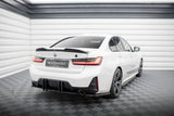 Maxton Design Heck Ansatz Flaps Diffusor für BMW M-Paket G20 / G21 Facelift schwarz Hochglanz