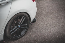 Laden Sie das Bild in den Galerie-Viewer, Maxton Design Robuste Racing Heck Ansatz Flaps Diffusor V.3 +Flaps für BMW 1er M140i  schwarz Hochglanz