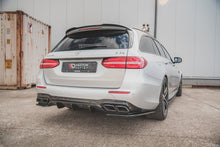 Laden Sie das Bild in den Galerie-Viewer, Maxton Design Diffusor Heck Ansatz passend für Mercedes-Benz E63 AMG Kombi S213 schwarz Hochglanz